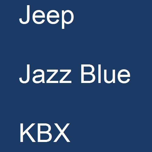 Jeep, Jazz Blue, KBX.